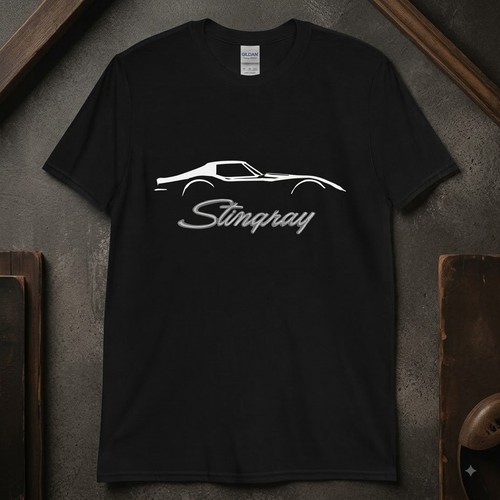 Vette stingray silhouette - c3,